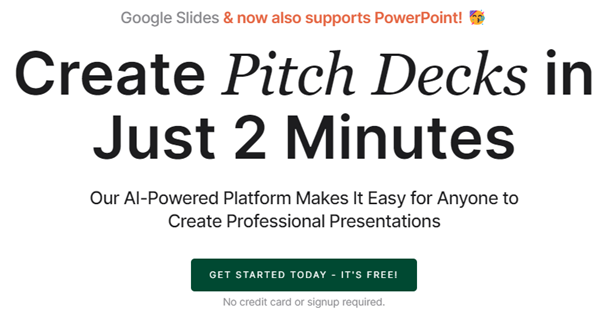 Best AI Pitch Deck Generator